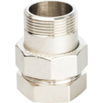 Соединение быстроразъемое (американка) STOUT - 1"1/4 (ВР/НР, латунь никелирован., уплотнение o-ring)