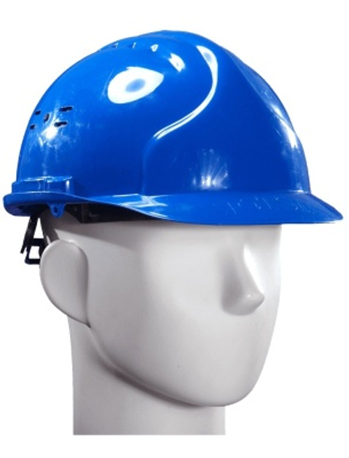 Каска защитная ИСТОК ЕВРО синяя храповой механизм