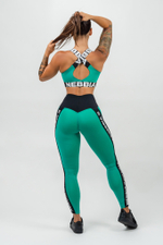 Топ MEDIUM-SUPPORT CRISS CROSS SPORTS BRA ICONIC 230 Зеленый