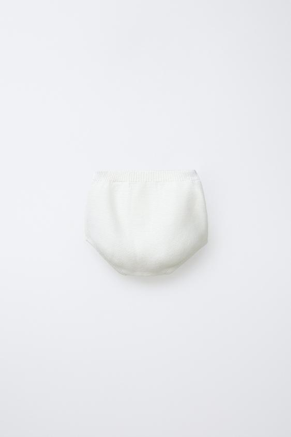 ZARA ТРИКОТАЖНЫЕ ТРУСЫ, СВЕТЛЫЙ ЭКРЮ