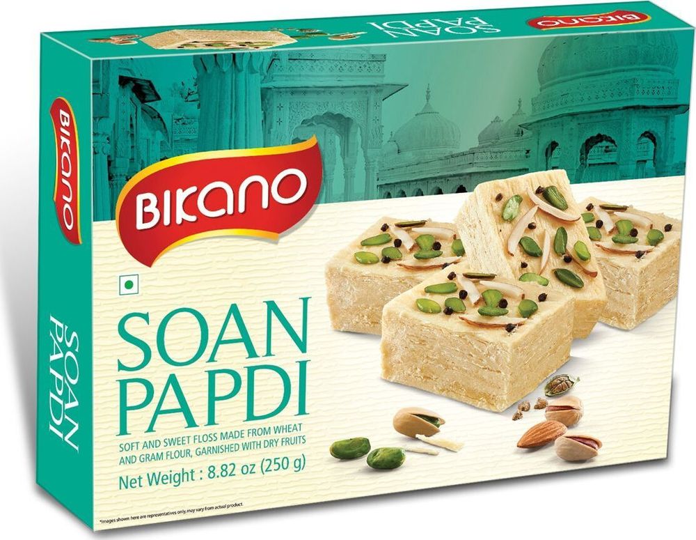 Халва Bikano Соан Папди - Desi Ghee с орехами  250 г