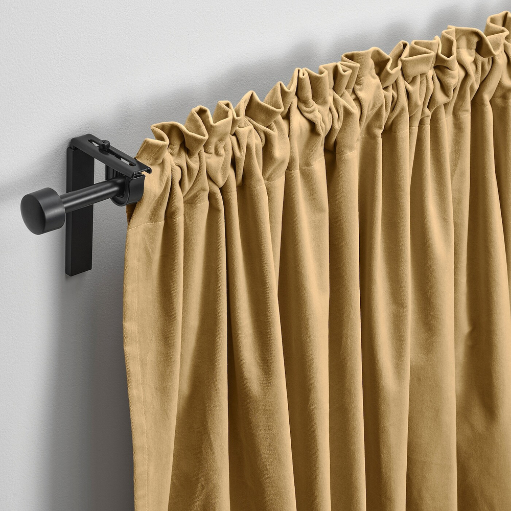IKEA SANELA  (ИКЕА САНЕЛА)  -  Штора, 2 шт, на ленте/бежевый/желтый, 140x300 см