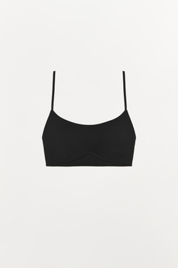 ZARA БЮСТГАЛЬТЕР ИЗ ПОЛИАМИДА, ЧЕРНЫЙ