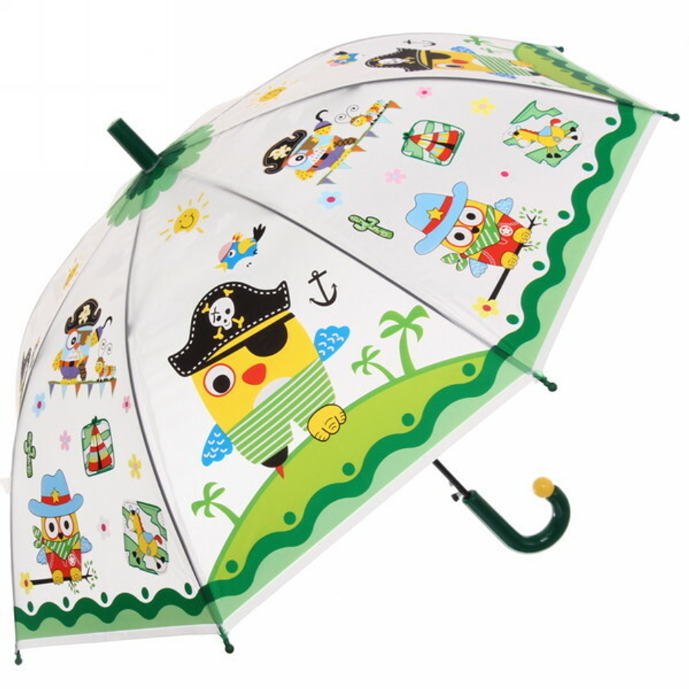 Зонт детский полуавтомат «Ultramarine- Веселые зверята», 8 спиц, d-86, в сложе. виде 65см