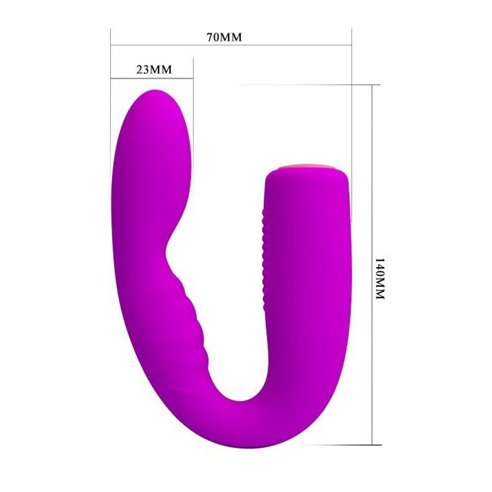 Лиловый гнущийся вибромассажер Quintion - 14 см. (Цвет: лиловый)