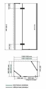 Душевой уголок WasserKRAFT Aller 10H07 120x90 профиль хром/декор хром
