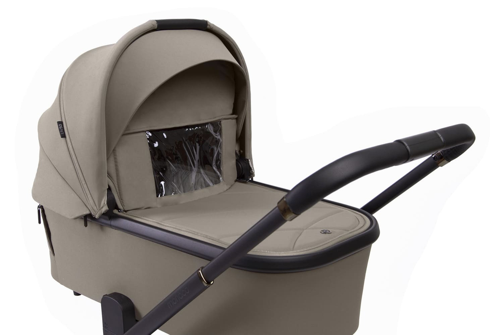 Коляска детская Peppy Monaco 2 в 1 Sandstone (песочный), рама черная