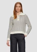 Расслабленный свитер с воротником Тройер и тесьмой с рисунком тесьмы Black Label