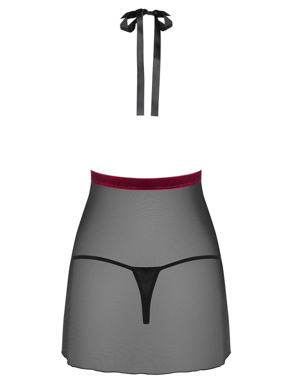 Соблазнительная коротенькая сорочка Rossita (Размер: S-M) (Цвет: черный)