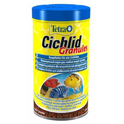 Tetra Cichlid Granules 500 мл - основной корм для цихлид (гранулы)
