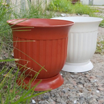 Вазон 3 л. на подставке терракотовый