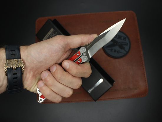 Нож-бабочка НОКС "Эльф" (красный) 204-100401