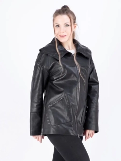 Куртка женская кожаная большие размеры