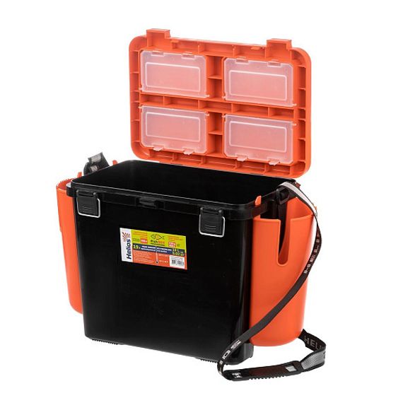 Ящик зимний Helios "FishBox" односекционный (19л) оранжевый