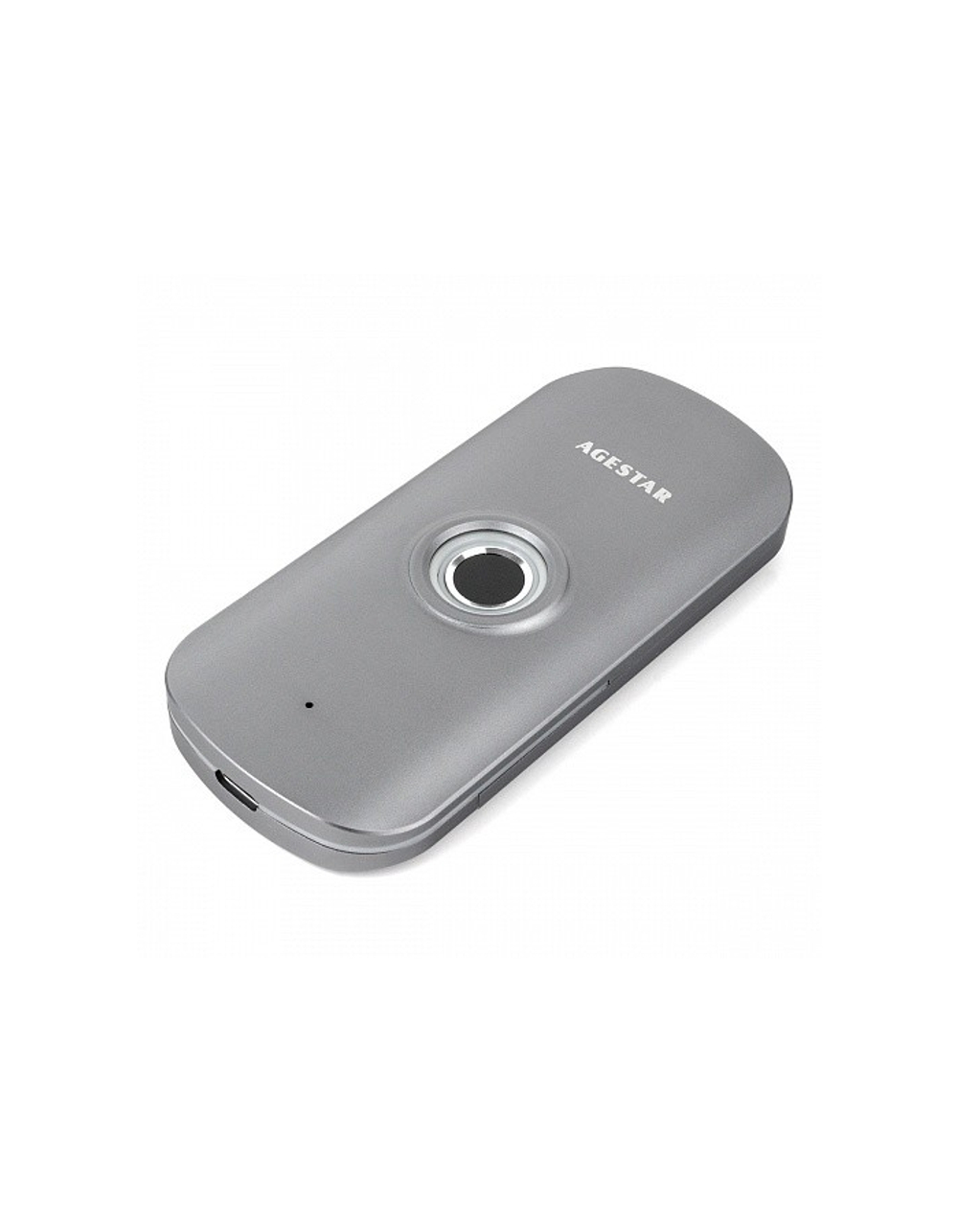 AgeStar 31UBNVFC-GRAY Внешний корпус SSD M.2 NVME (M-Key)  , сканер отпечатка пальца, шифрование данных, алюминий, серый  (2280) {50}  (672998)