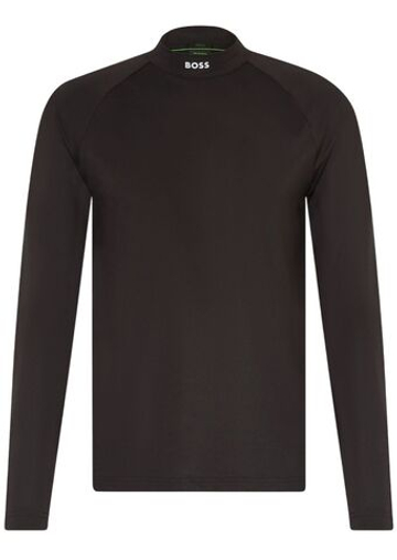 Мужская теннисная футболка с длинным рукавом BOSS Tock Active Long-Sleeved - black