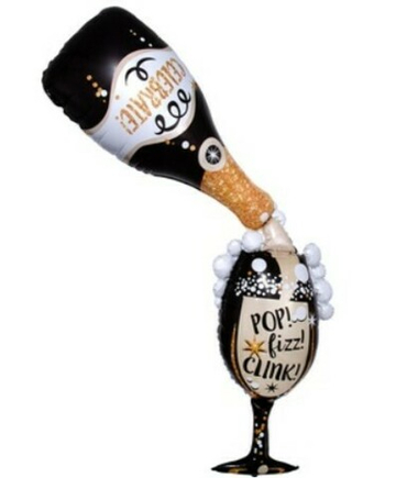 Фигура "Бокал и шампанское с пузырьками"