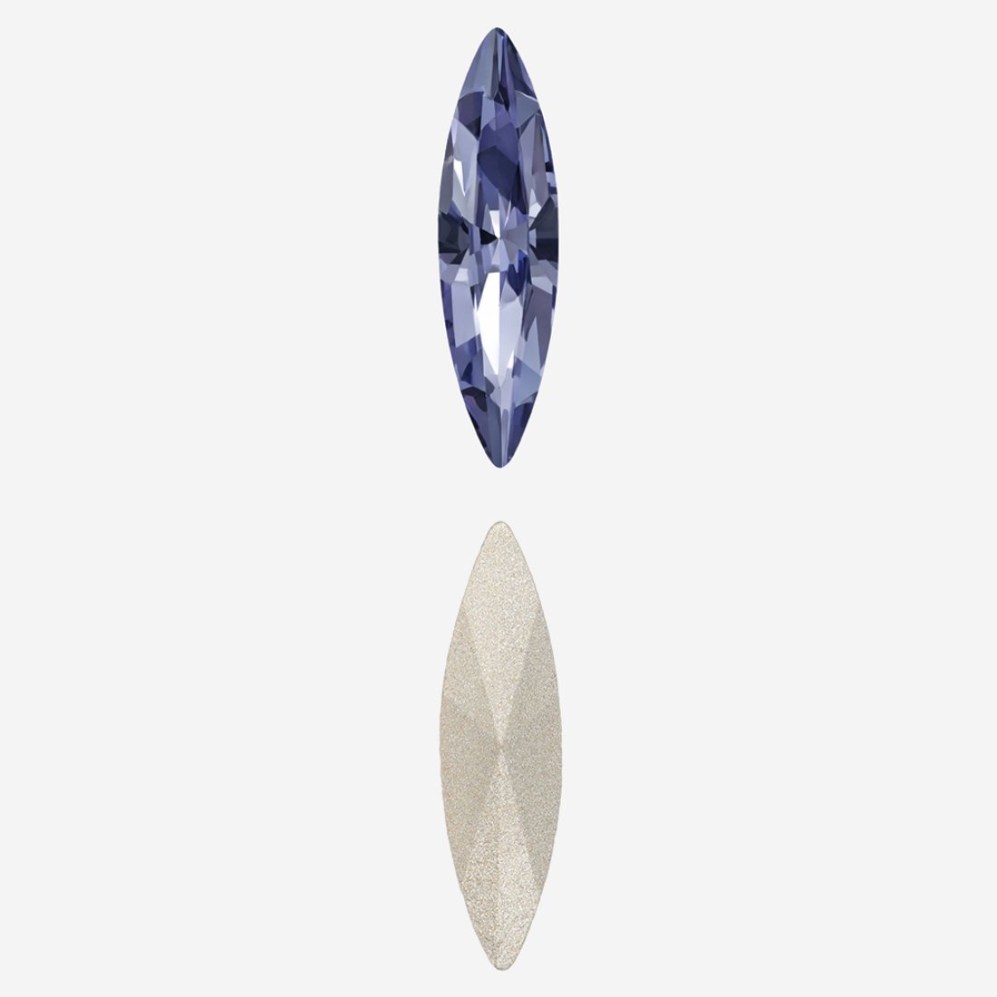 Кристалл Маркиз (Marquise Fancy Stone), оттенок "Танзанит"/"Tanzanite", 15*4мм