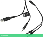 Наушники A4Tech Bloody G260p белый/черный