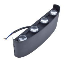 ULU-P20B-8W-4000K IP65 BLACK Светильник светодиодный уличный. Архитектурный накладной. Белый свет 4000K. Корпус черный. TM Uniel