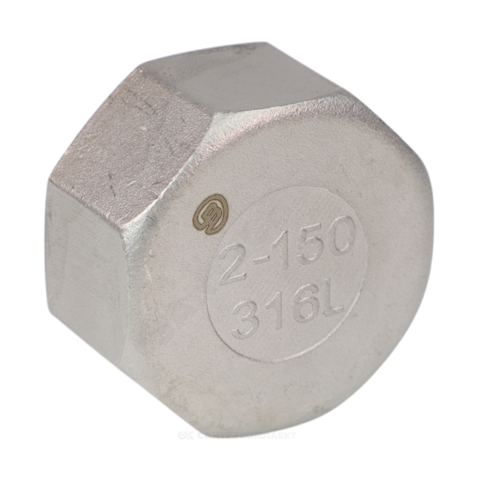 Заглушка сталь нерж Ду 40 (1 1/2") ВР Benarmo