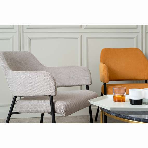 Кресло Wendy, серый фактурный шенилл