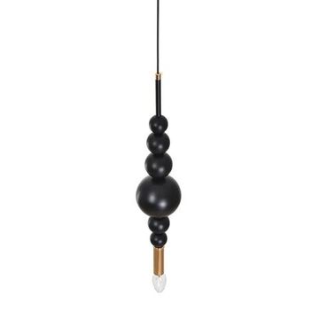 8106/1 MODERNI LN черный/золото, металл Подвес E14 40W 220V NANA