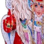 Плакат «Дед Мороз с внучкой» 30 см