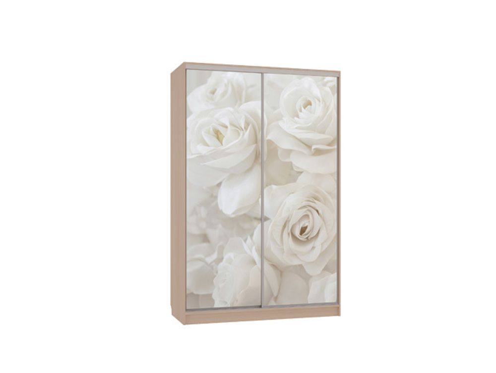 Шкаф-купе "Гранд-7 600 розы" (дуб млечный), ЛДСП 16 мм, Мебельсон, г. Ижевск
