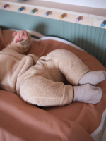 Утеплённый комбинезон Mjölk Beige, на манжетах