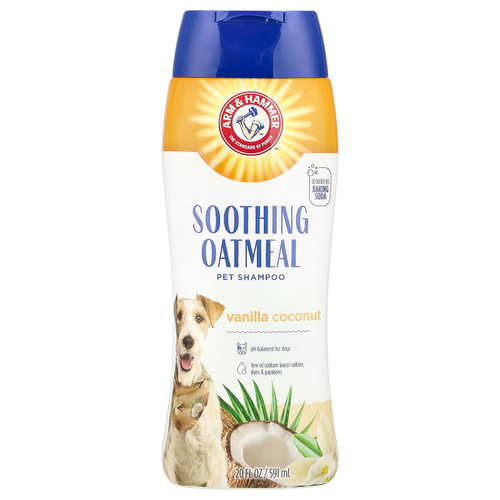 Arm & Hammer, Успокаивающий шампунь с овсянкой для домашних животных, ваниль и кокос, 591 мл (20 жидк. унц.)