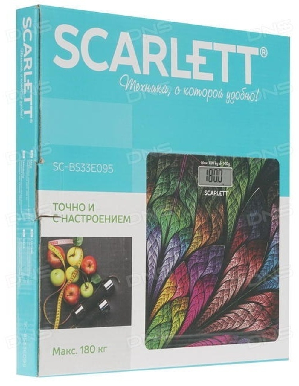 Напольные весы Scarlett электронные SC-BS33E095 до 180 кг