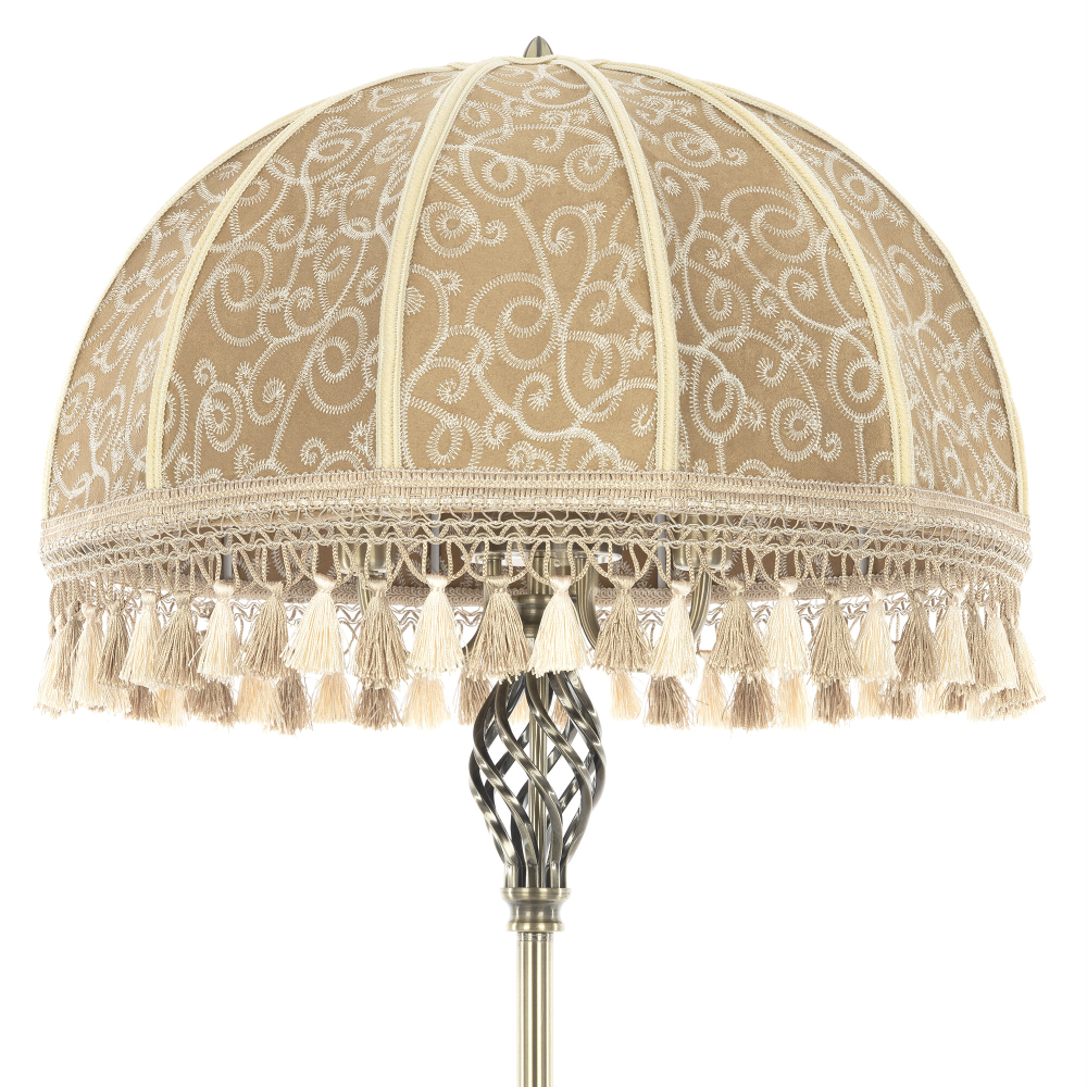 Citilux Базель CL407935 Торшер бронза с абажуром Вышивка