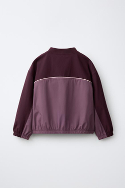 ZARA КУРТКА ИЗ ВЫСОКОТЕХНОЛОГИЧНОЙ ТКАНИ GYM, БОРДОВЫЙ