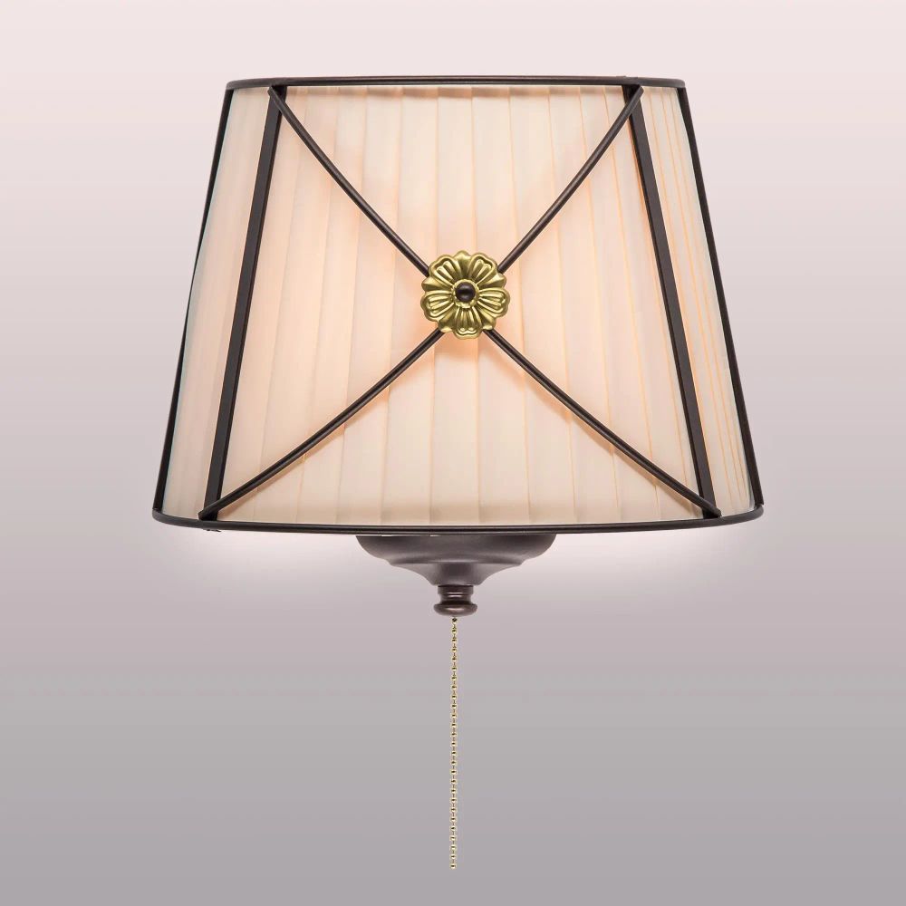 Citilux Дрезден CL409321 Бра с бежевым абажуром и выключателем