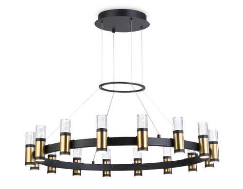 Подвесной светодиодный светильник FL6212 BK/GD черный/золото 96W 4200K D800*1200 (Без ПДУ)