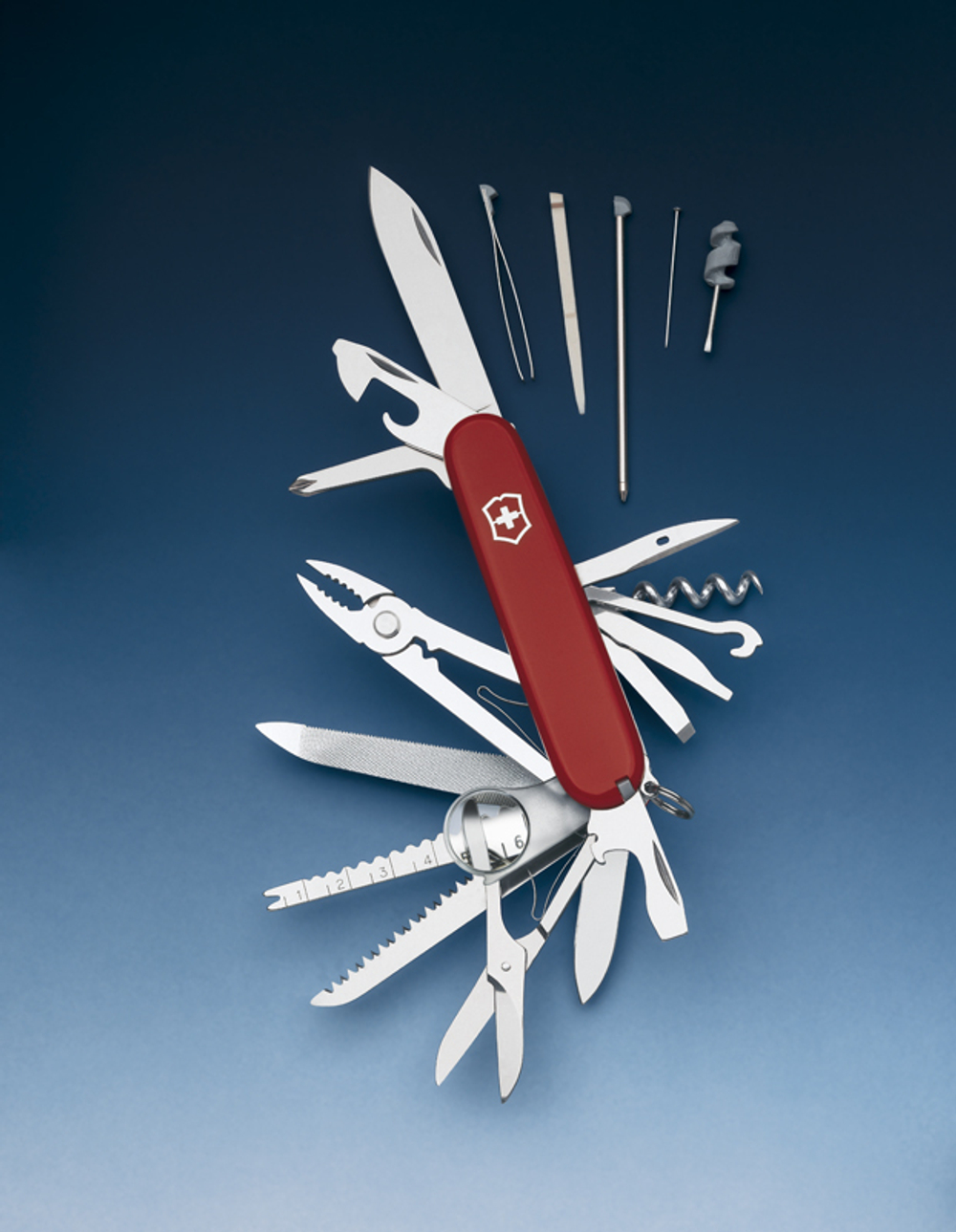 Нож Victorinox SwissChamp, 91 мм, 33 функции, красный