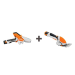 Пила цепная аккумуляторная STIHL GTA 26 + Ножницы-кусторез аккумуляторные STIHL HSA 26 (без АКБ и ЗУ) GA010116918н