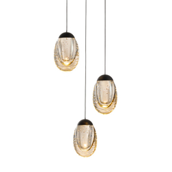 Подвесной светильник MD25090022-3A matt black/champagne