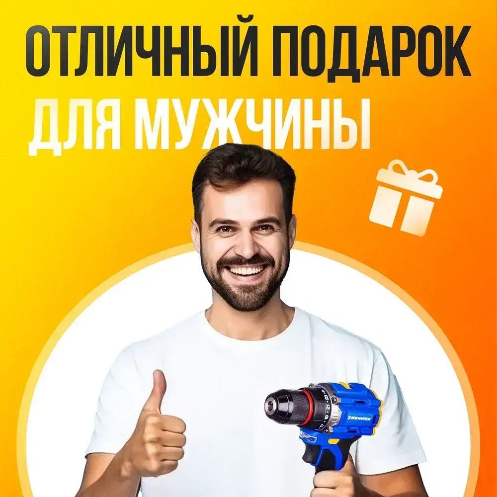 IRON WARRIOR Дрель-шуруповерт, 21 В, 45 Нм, 2 АКБ