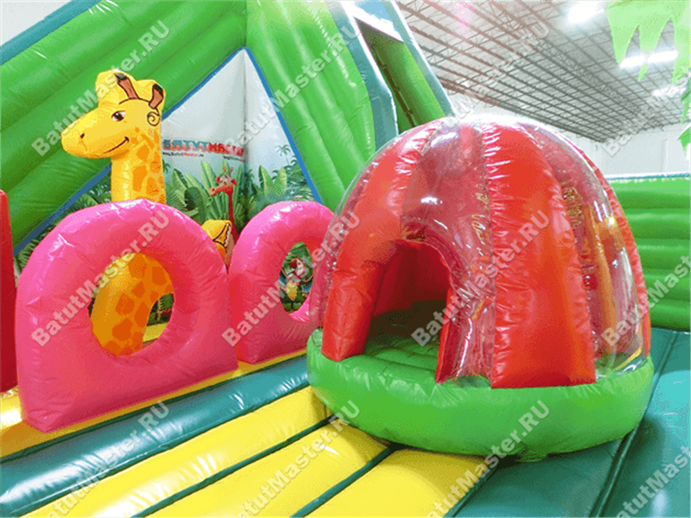 Коммерческий надувной батут "Джунгли малый"