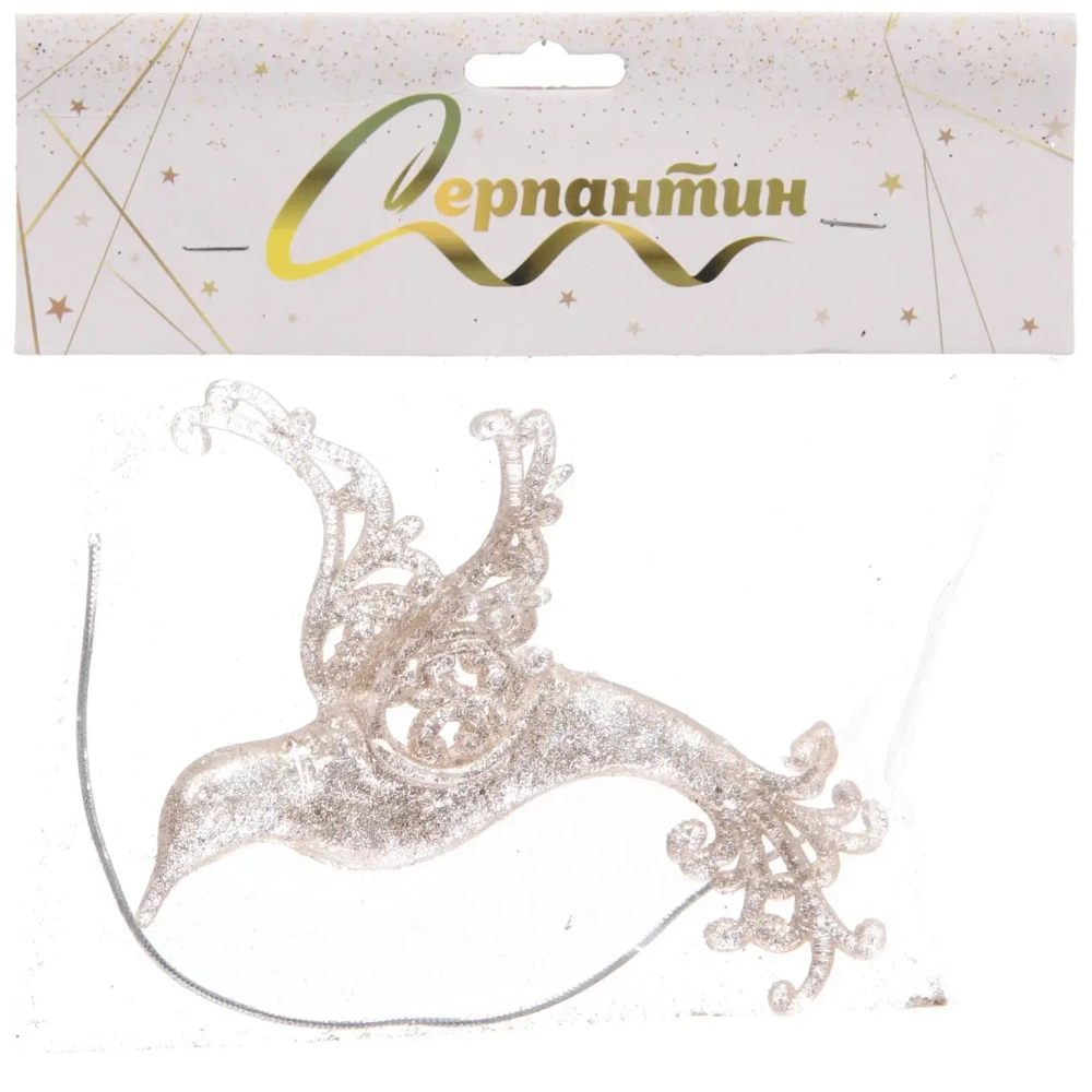 Подвеска «Сказочная птица» 12 см, Золото