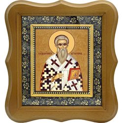 Киприан Антиохийский,  Никомидийский епископ, священномученик. Икона на холсте.