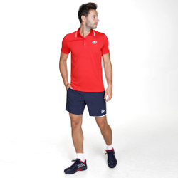 Мужское теннисное поло Racket Roots Teamline Polo Men - Red
