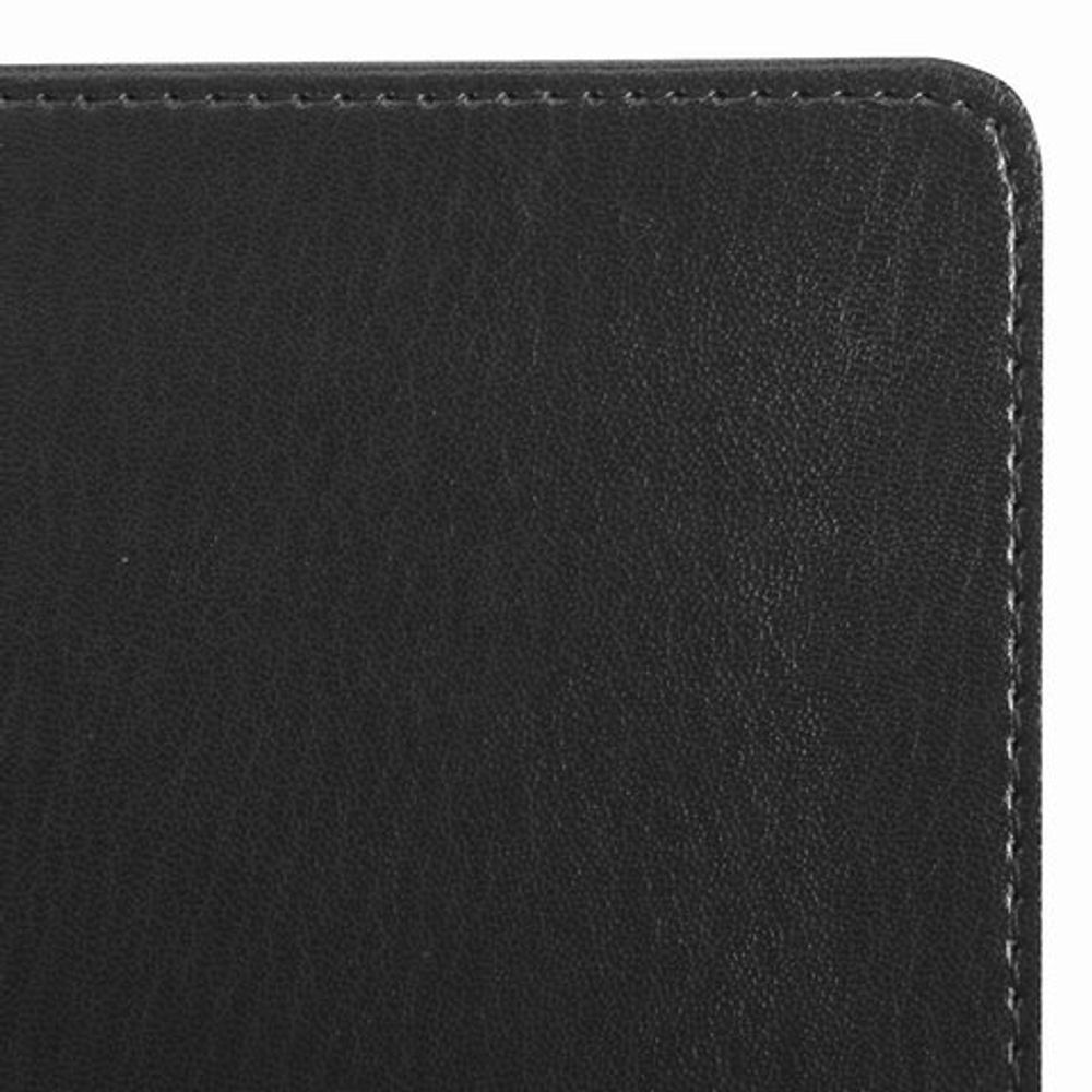 Блокнот А5 (148х218 мм), BRAUBERG "Income", 128 л., гладкий кожзаменитель, клетка, черный, 125208