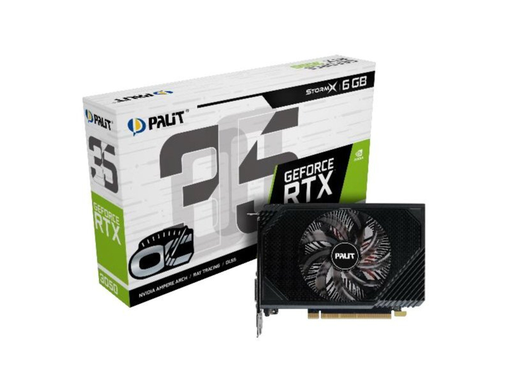 Видеокарта Palit Nvidia GeForce RTX 3050 STORMX [NE63050S18JE-1070F]