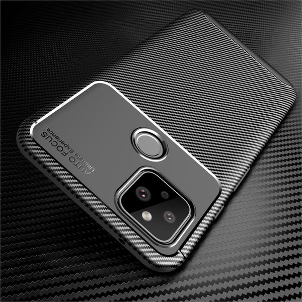Силиконовый ударопрочный чехол Yuetao для Google Pixel 4a (Черный)
