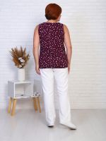 Сюжет - майка бордо Iv-capriz