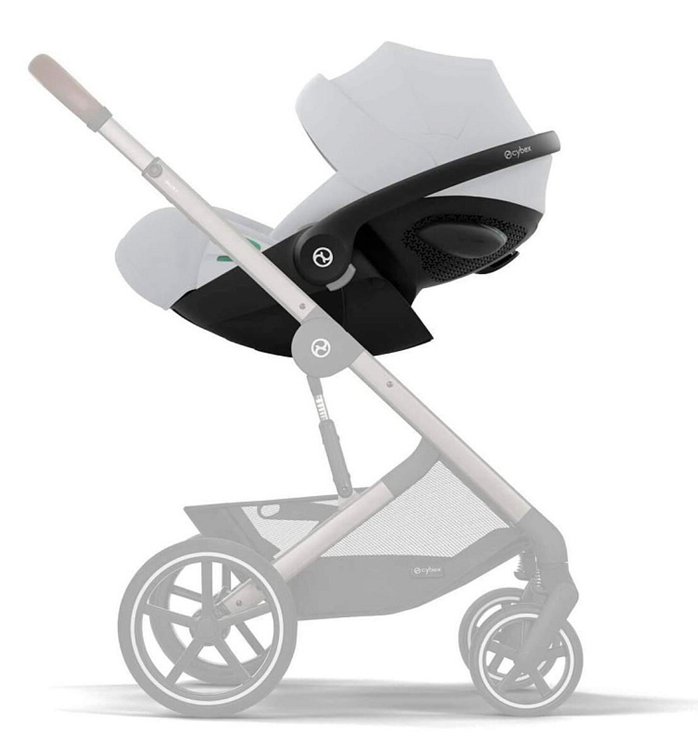 Коляска Cybex Balios S Lux SLV complete Cloud G Fog Grey 3 в 1 Stone Grey с дождевиками
