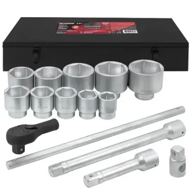 Набор инструментов,15пр. 1''6гр.(36,41,46,50,55,60,65,70,75,80мм),в метал. кейсе FORCEKRAFT FK-8141-5